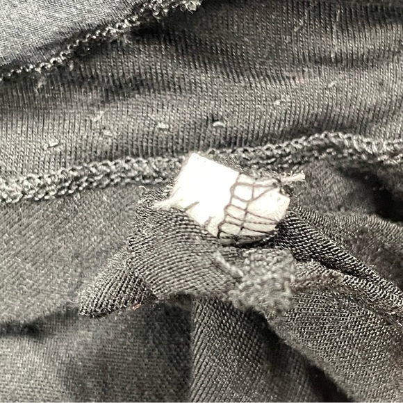 Garnet Hill Dress Womens Small Black Jersey Knit Tiered Ruffle Sleeveless Hemmed - Picture 8 of 9